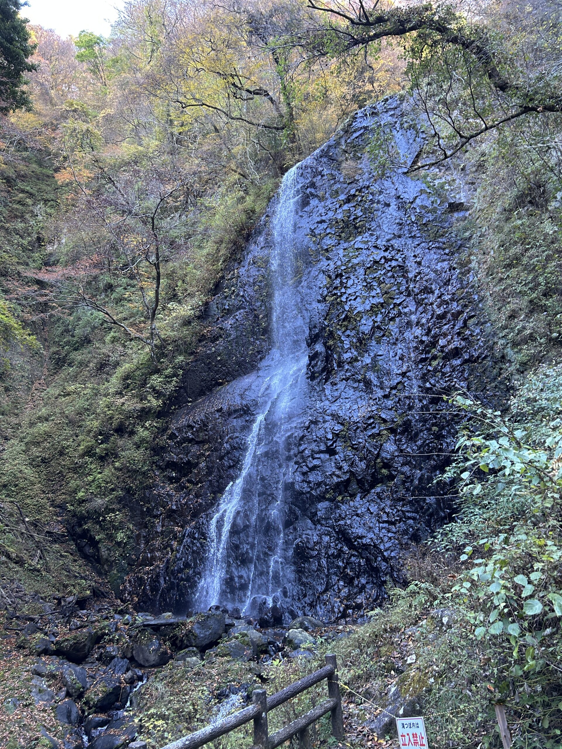 落差96mの白猪の滝